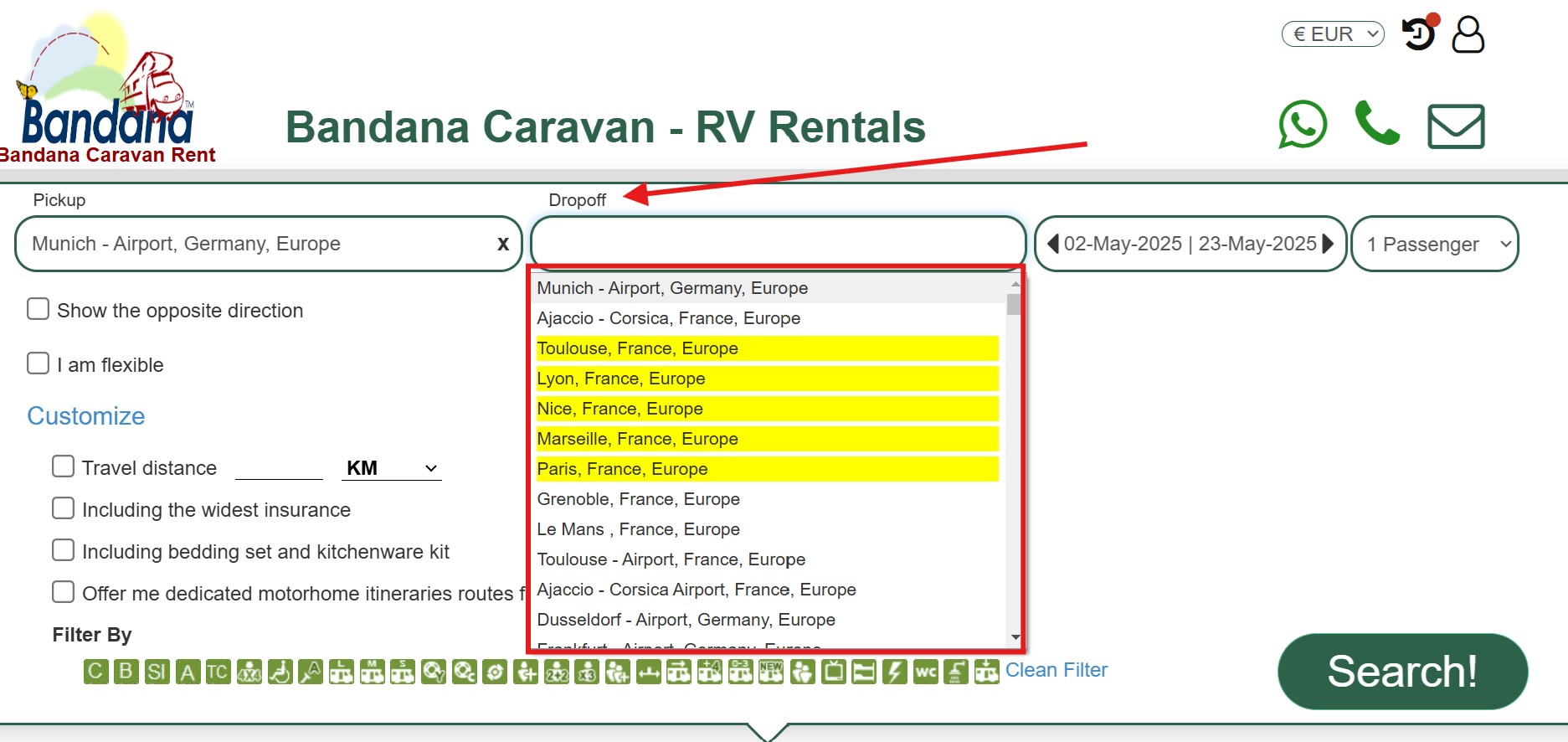 one way Europe RV rentals